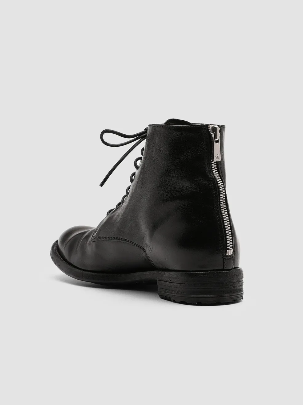 Hot Officine Creative LEXIKON 123 - Zipped Leather Ankle Boots BLACK
