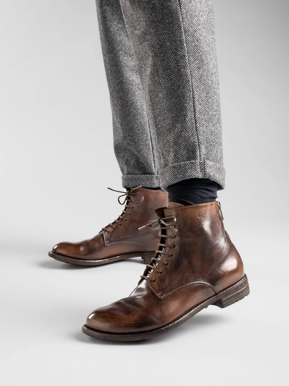 Hot Officine Creative LEXIKON 123 - Zipped Leather Ankle Boots BLACK