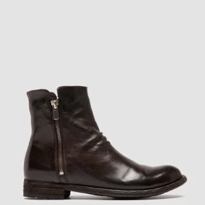 Online Officine Creative LEXIKON 097 - Brown Leather Booties