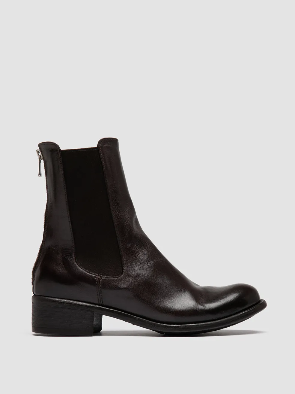 Store Officine Creative LIS 003 - Burgundy Leather Chelsea Boots TRUFFLE