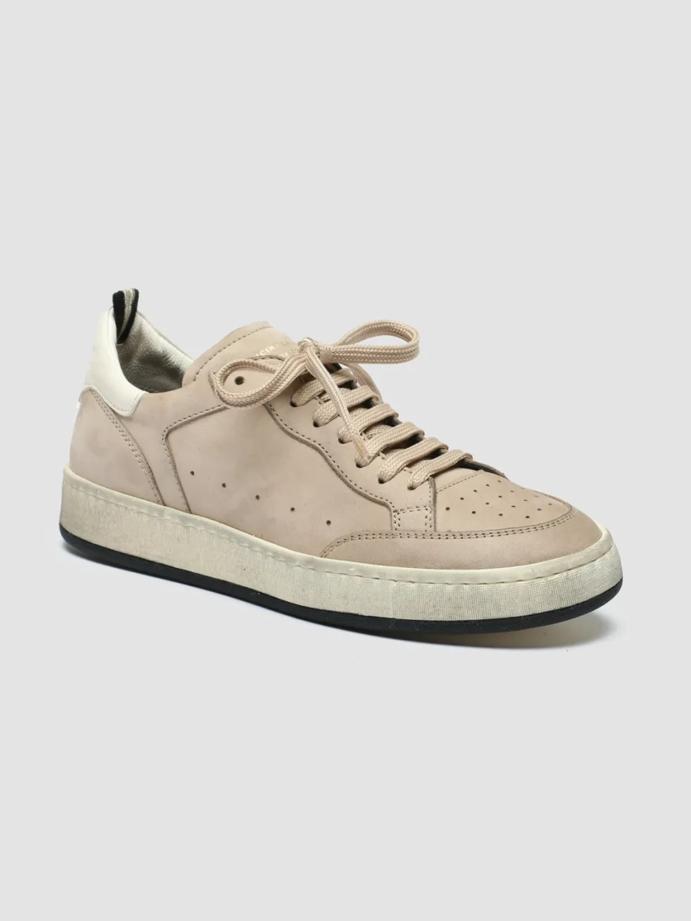 Online Officine Creative MAGIC 102 - Brown Suede And Leather Low Top Sneakers BEIGE/WHITE