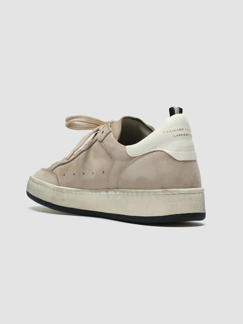 Online Officine Creative MAGIC 102 - Brown Suede And Leather Low Top Sneakers BEIGE/WHITE