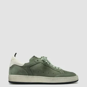 Hot Officine Creative MAGIC 102 - Green Suede And Leather Low Top Sneakers GREEN/WHITE