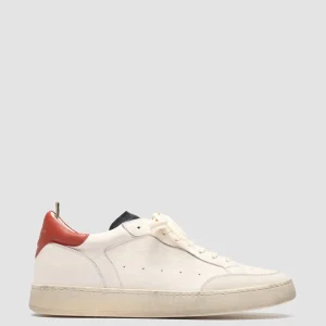 Outlet Officine Creative MAGIC 001 - White Leather And Suede Low Top Sneakers MULTICOLOR