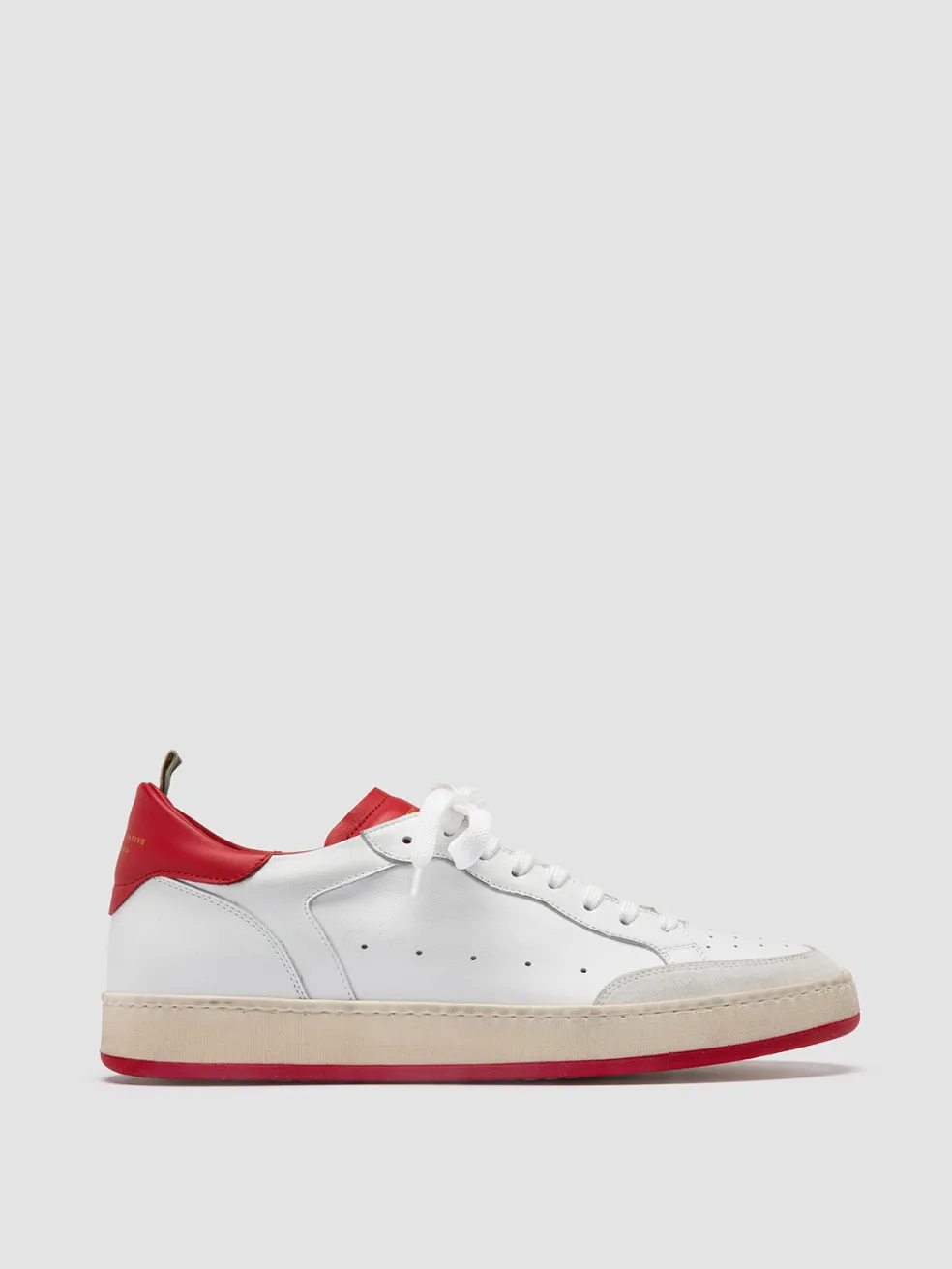 Hot Officine Creative MAGIC 008 - White Leather And Suede Low Top Sneakers MULTICOLOR