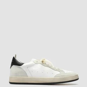 Cheap Officine Creative MAGIC 001 - White Leather And Suede Low Top Sneakers WHITE/BLACK