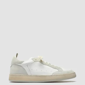 Best Sale Officine Creative MAGIC 001 - White Leather And Suede Low Top Sneakers OFF WHITE