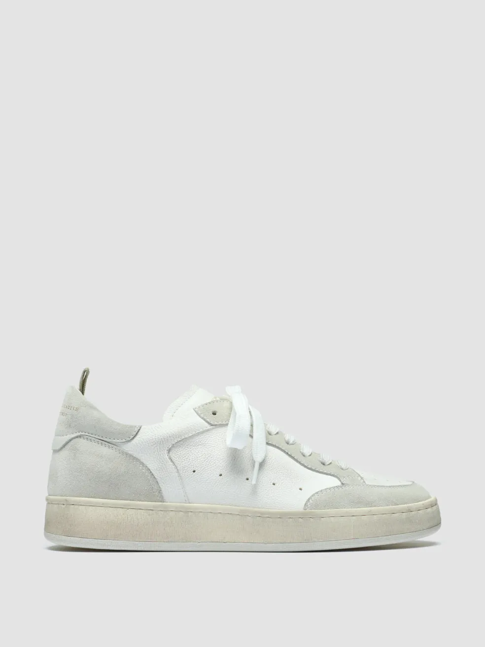 Best Officine Creative MAGIC 101 - White Leather And Suede Low Top Sneakers OFF WHITE