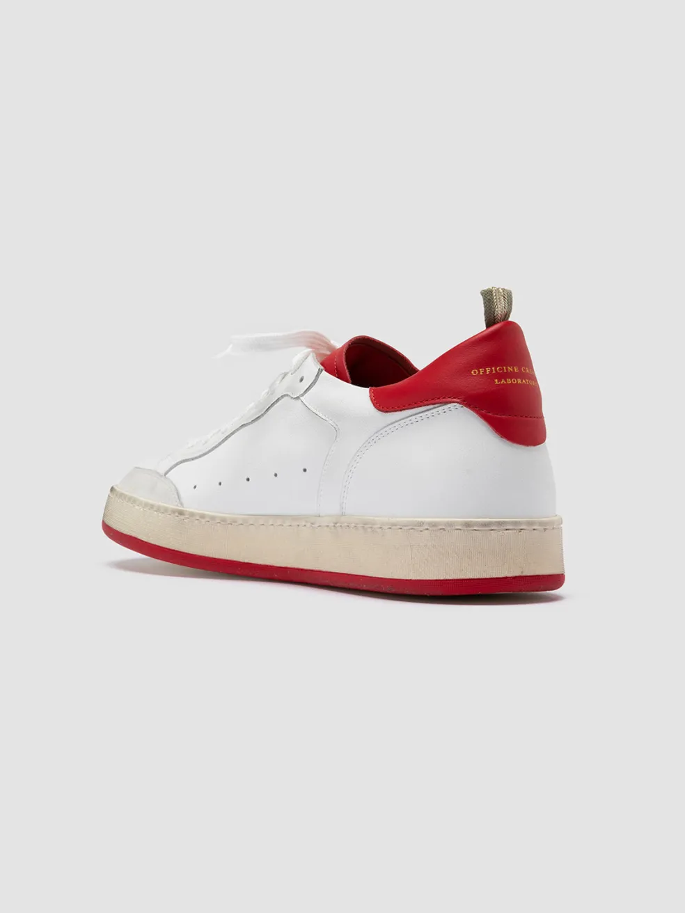 Hot Officine Creative MAGIC 008 - White Leather And Suede Low Top Sneakers MULTICOLOR