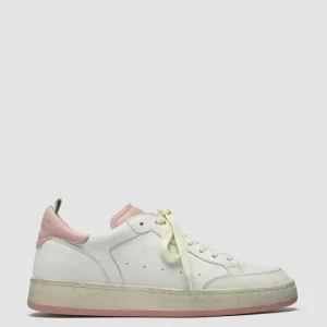 Hot Officine Creative MAGIC 101 - White Leather Low Top Sneakers WHITE/ROSE