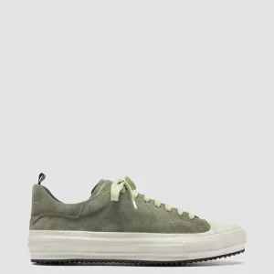 Cheap Officine Creative MES 009 - Leather And Suede Low Top Sneakers GREEN