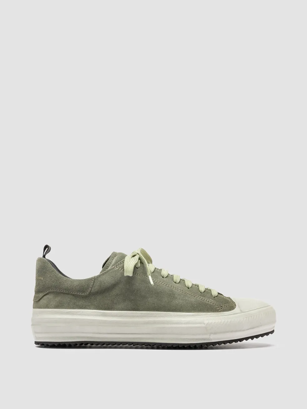 Cheap Officine Creative MES 009 - Leather And Suede Low Top Sneakers GREEN