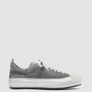 Shop Officine Creative MES 009 - Grey Suede Sneakers SHADOW