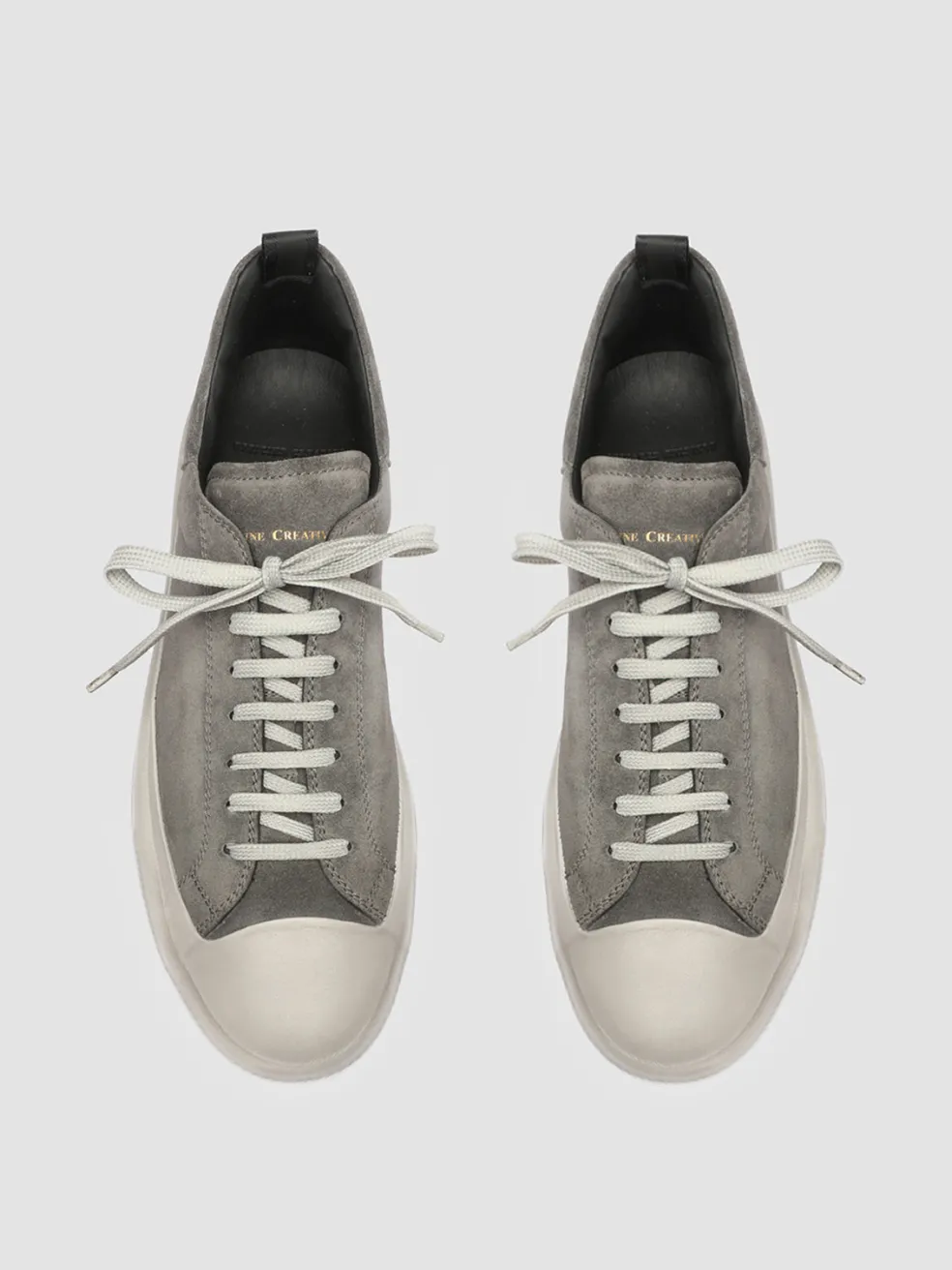 Shop Officine Creative MES 009 - Grey Suede Sneakers SHADOW