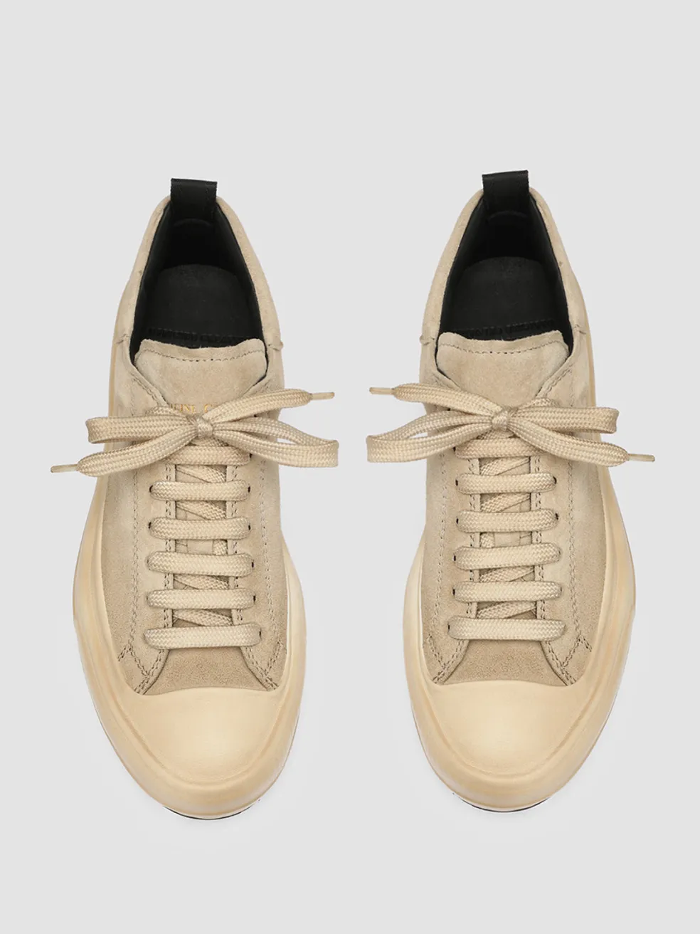 Sale Officine Creative MES 105 - Ivory Suede Sneakers NUDE SPRING