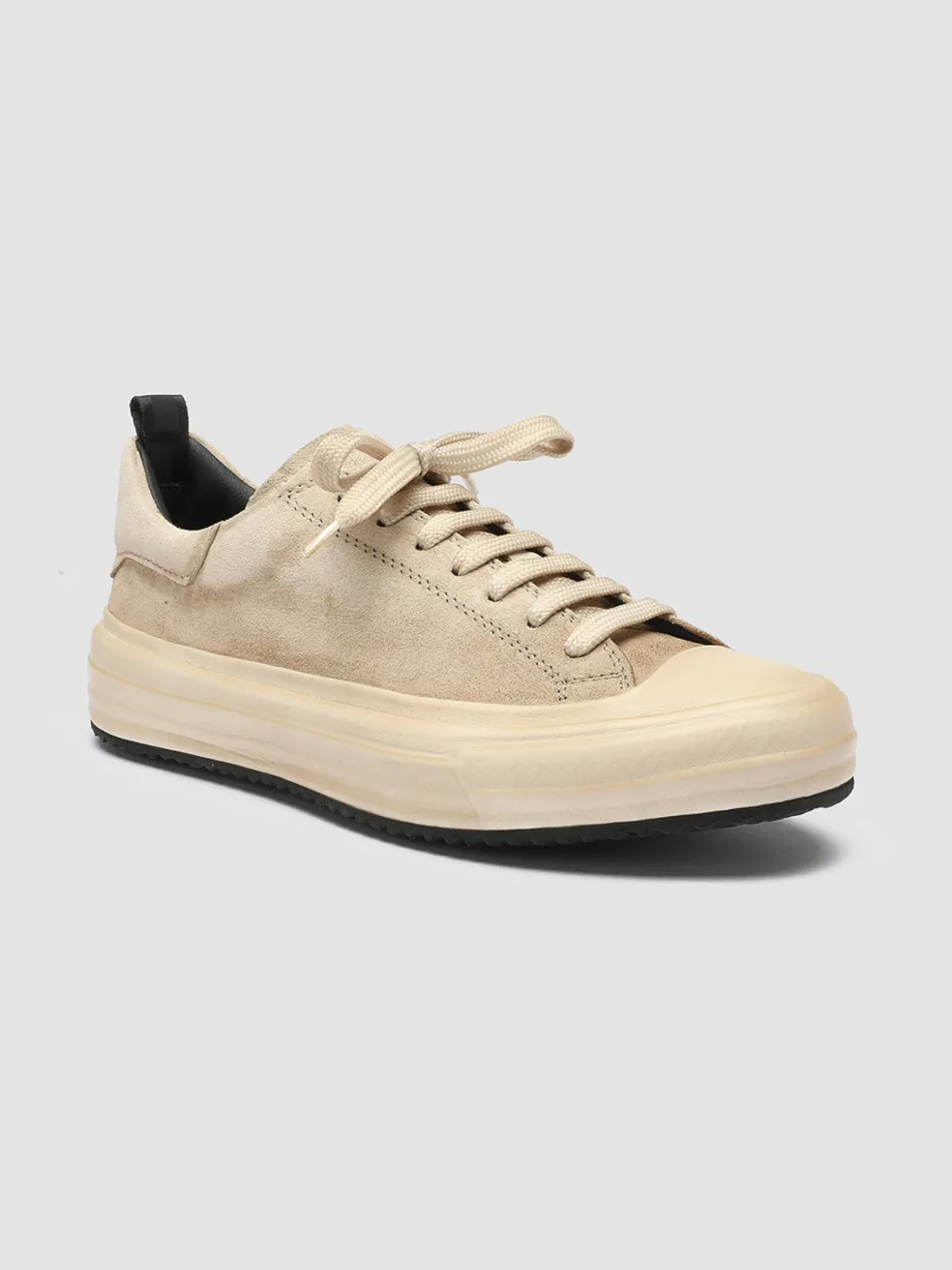 Sale Officine Creative MES 105 - Ivory Suede Sneakers NUDE SPRING