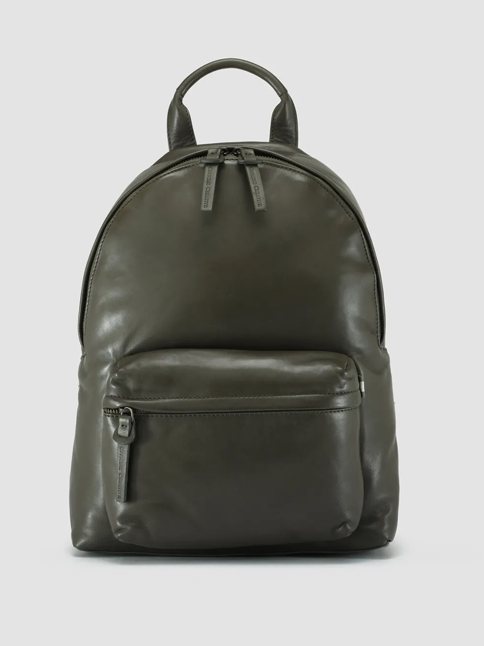 New Officine Creative MINI PACK - Green Leather Backpack BOSCO