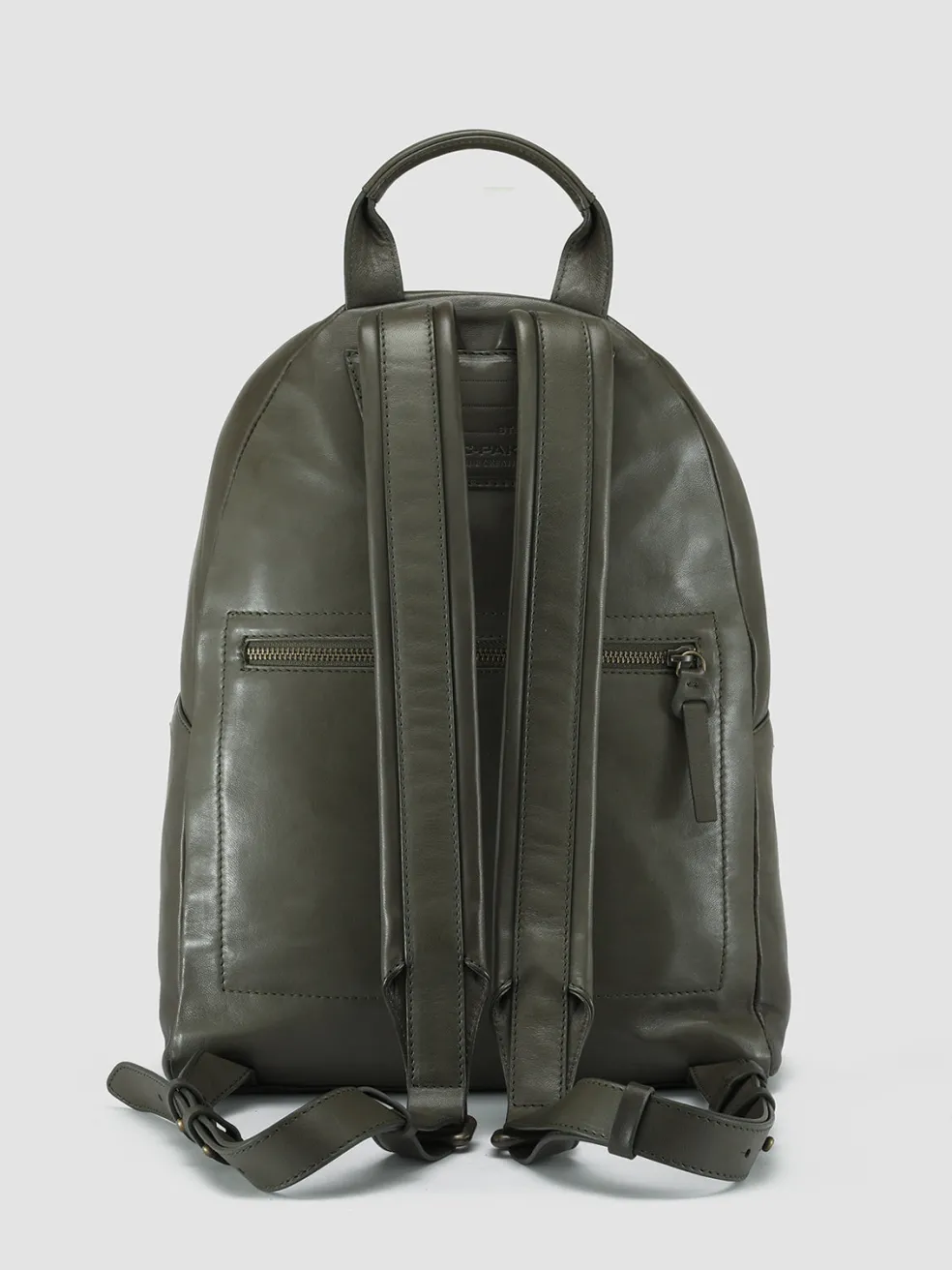 New Officine Creative MINI PACK - Green Leather Backpack BOSCO