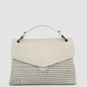 Sale Officine Creative NOLITA 16 - Leather Handle Bag OFF WHITE