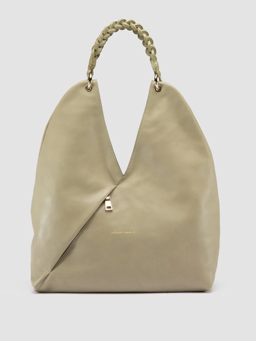 Outlet Officine Creative NOLITA WOVEN 225 - Leather Shoulder Bag GREEN