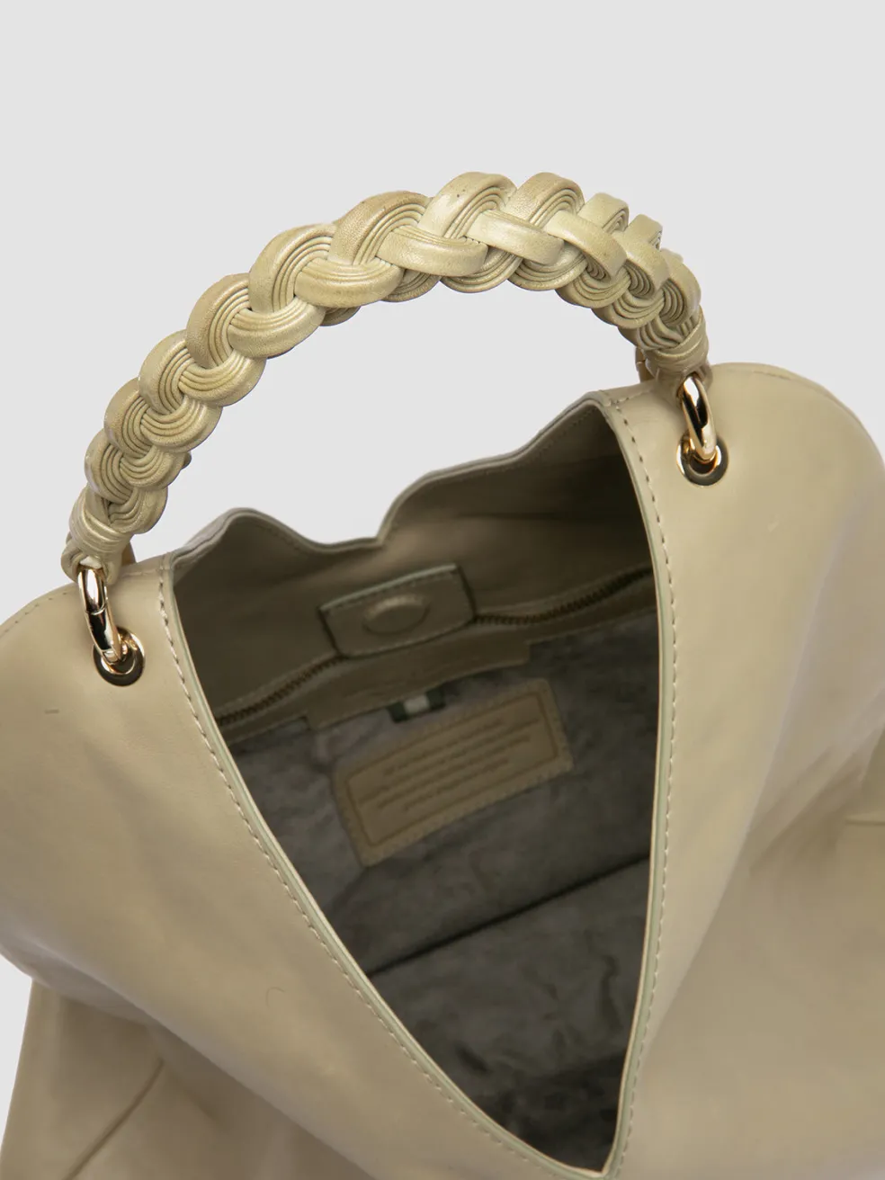 Outlet Officine Creative NOLITA WOVEN 225 - Leather Shoulder Bag GREEN