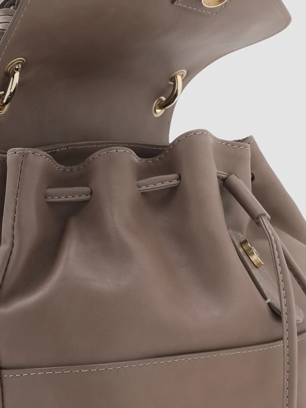 Flash Sale Officine Creative NOLITA WOVEN 213 - Leather Backpack TAUPE