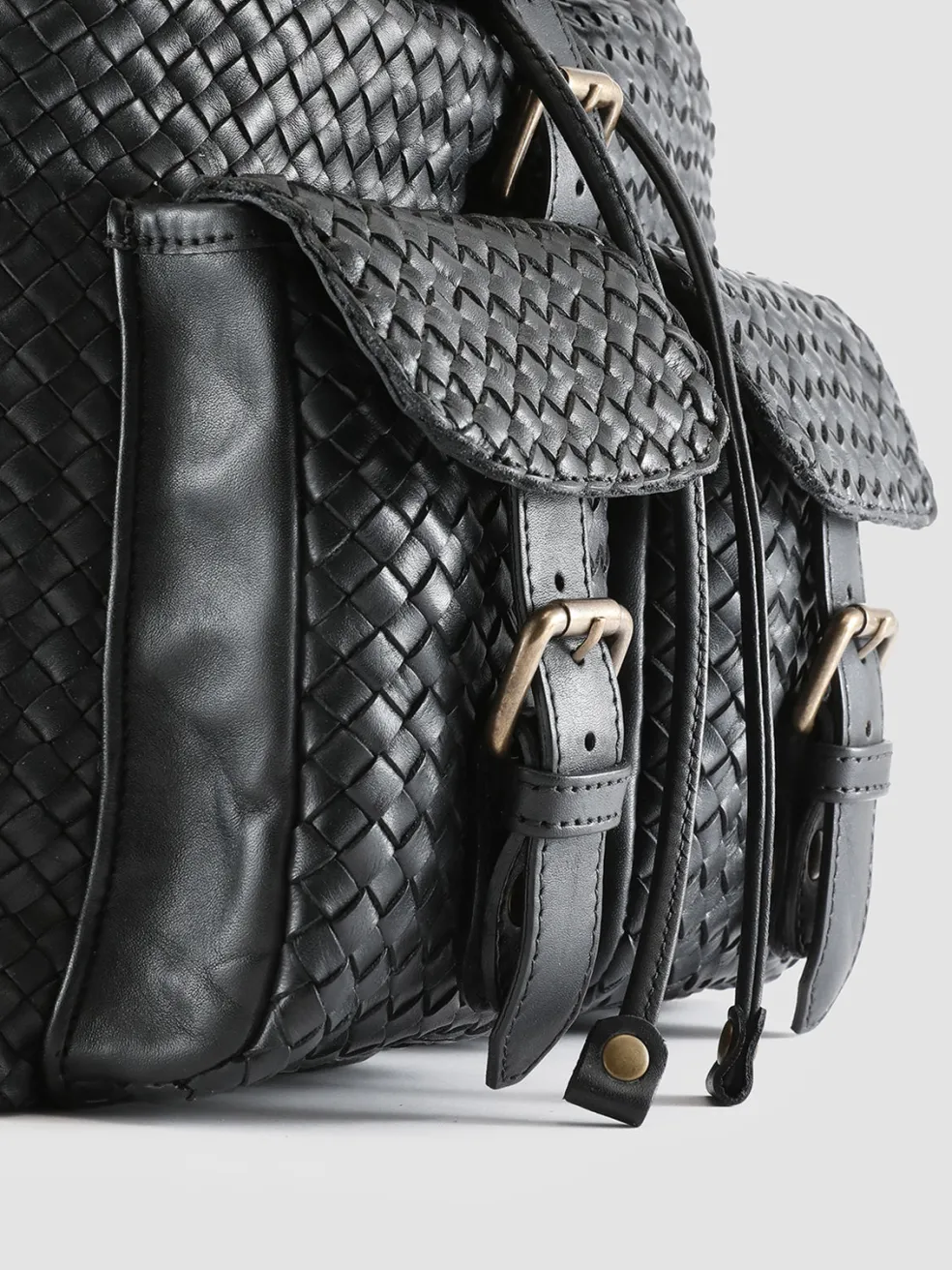 Best Officine Creative OC CLASS 37 - Leather Backpack BLACK