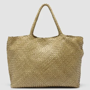 Cheap Officine Creative OC CLASS 3 - Green Woven Leather Shoulder Bag FIR GREEN