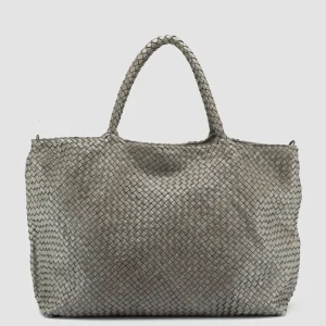 Best Sale Officine Creative OC CLASS 3 - Woven Leather Shoulder Bag TAUPE