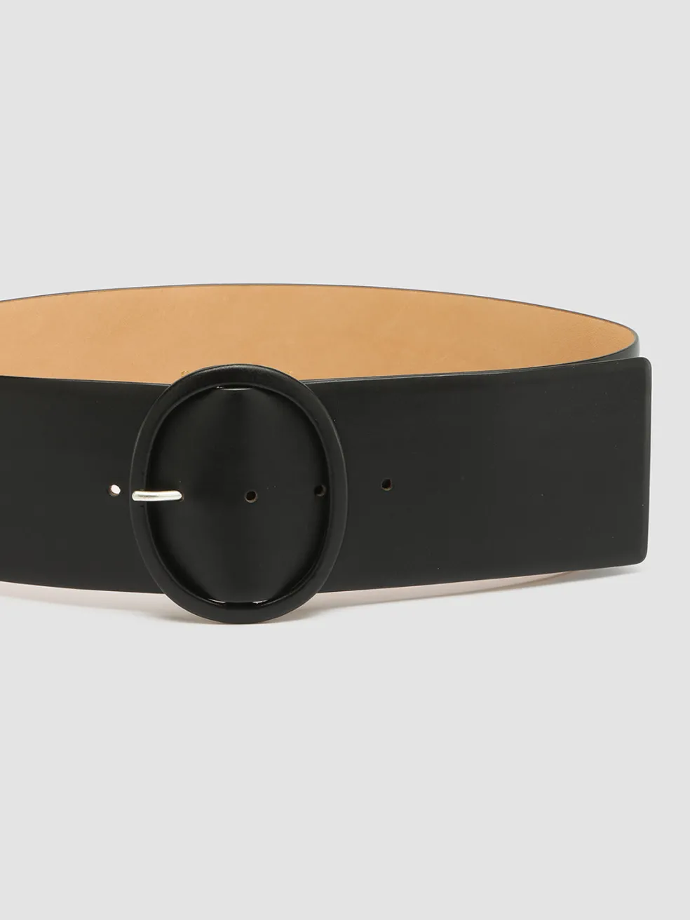 Cheap Officine Creative OC STRIP 061 - Leather Belt BLACK