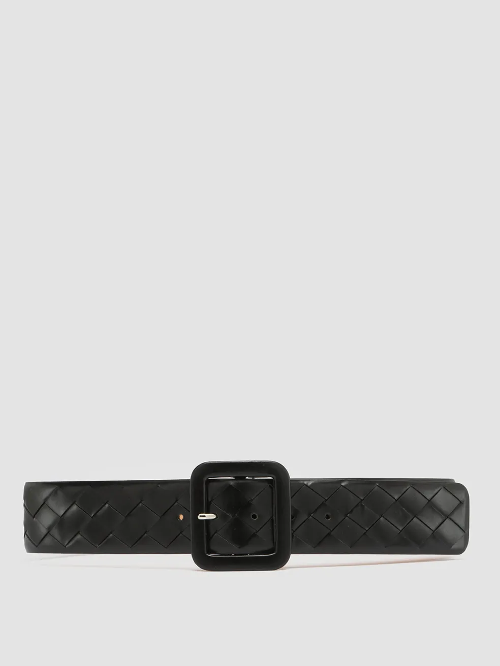 Flash Sale Officine Creative OC STRIP 059 - Woven Leather Belt BLACK