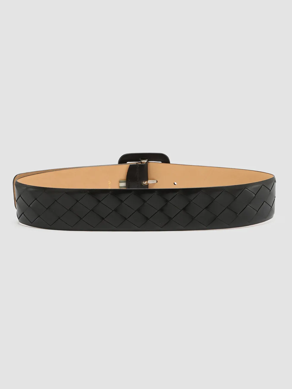 Flash Sale Officine Creative OC STRIP 059 - Woven Leather Belt BLACK