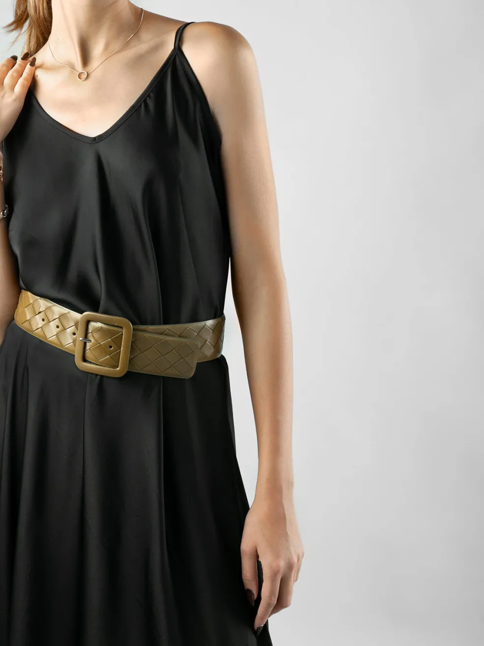 Flash Sale Officine Creative OC STRIP 059 - Woven Leather Belt BLACK