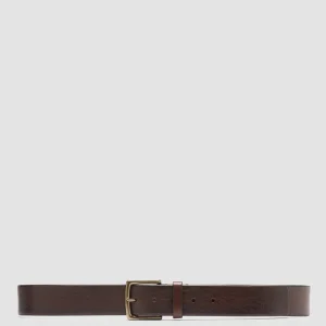 New Officine Creative OC STRIP 22 - Brown Leather Belt TESTA DI MORO