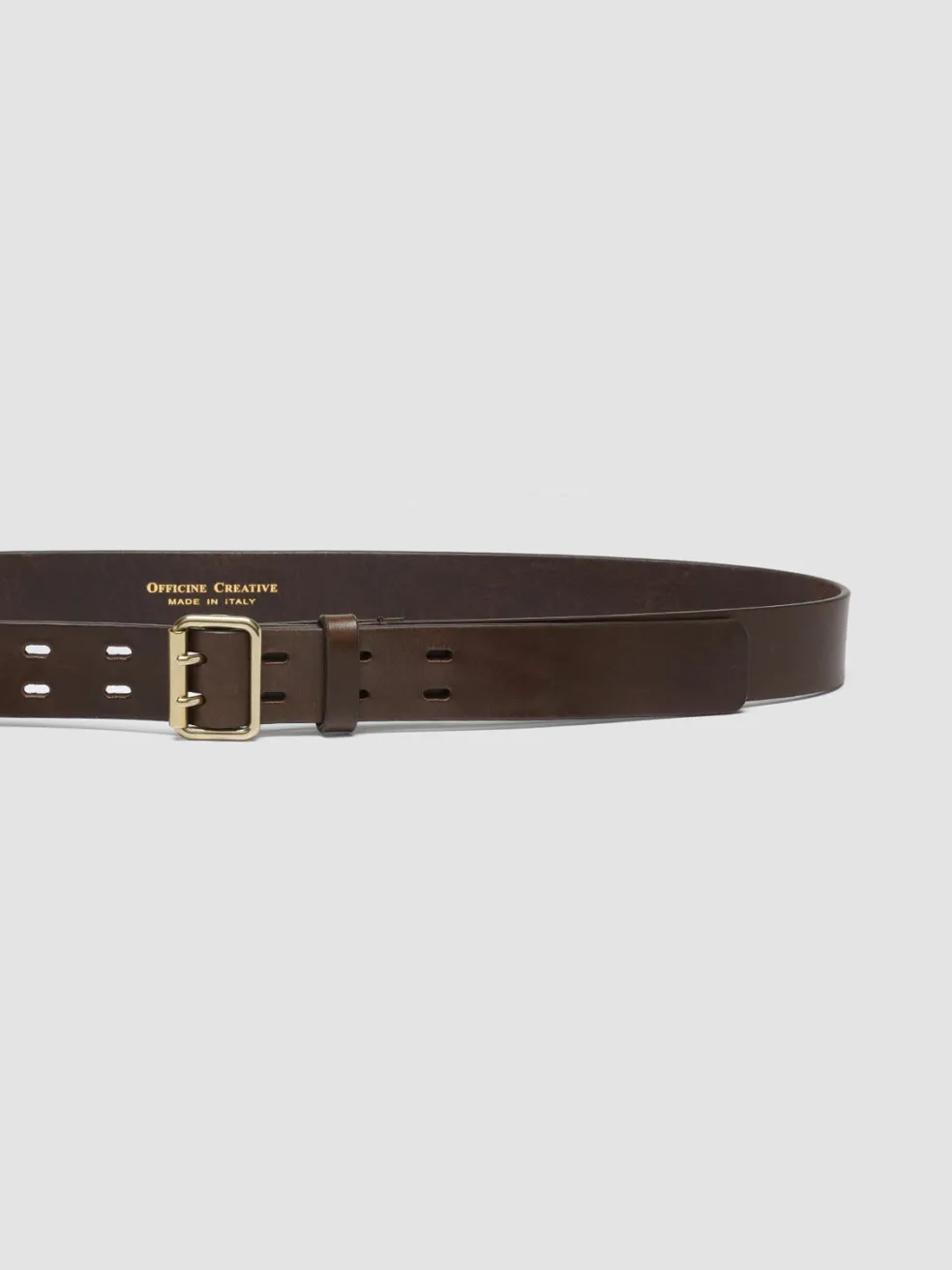 Online Officine Creative OC STRIP 051 - Brown Leather Belt COFFEE