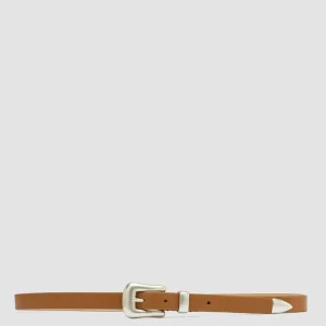 Best Sale Officine Creative OC STRIP 066 - Brown Nappa Leather Belt BUTTER SCOTCH