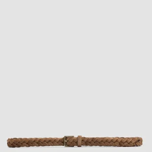 Online Officine Creative OC STRIP 32 - Brown Suede Belt CIGAR