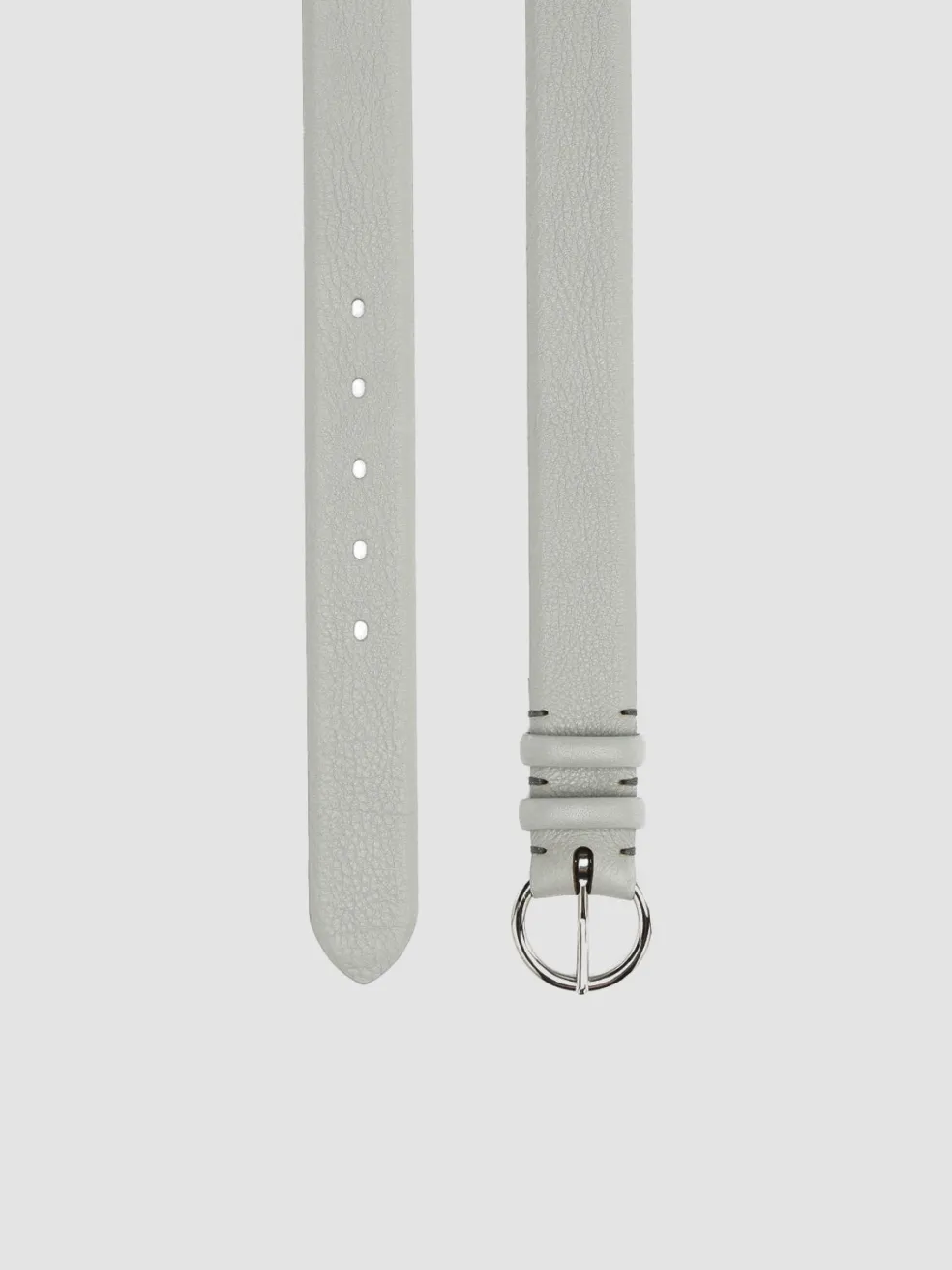 Flash Sale Officine Creative OC STRIP 065 - Grey Leather Belt SMOKE GREY