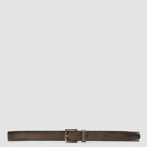Sale Officine Creative OC STRIP 05 - Taupe Leather Belt WALNUT