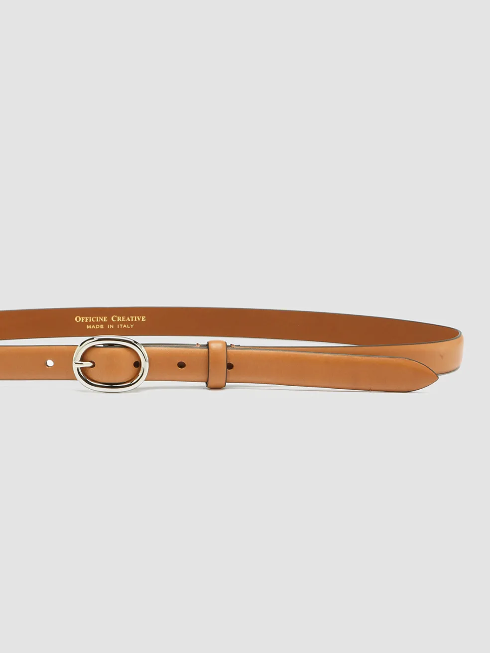 Hot Officine Creative OC STRIP 56 - Taupe Leather Belt GOBI