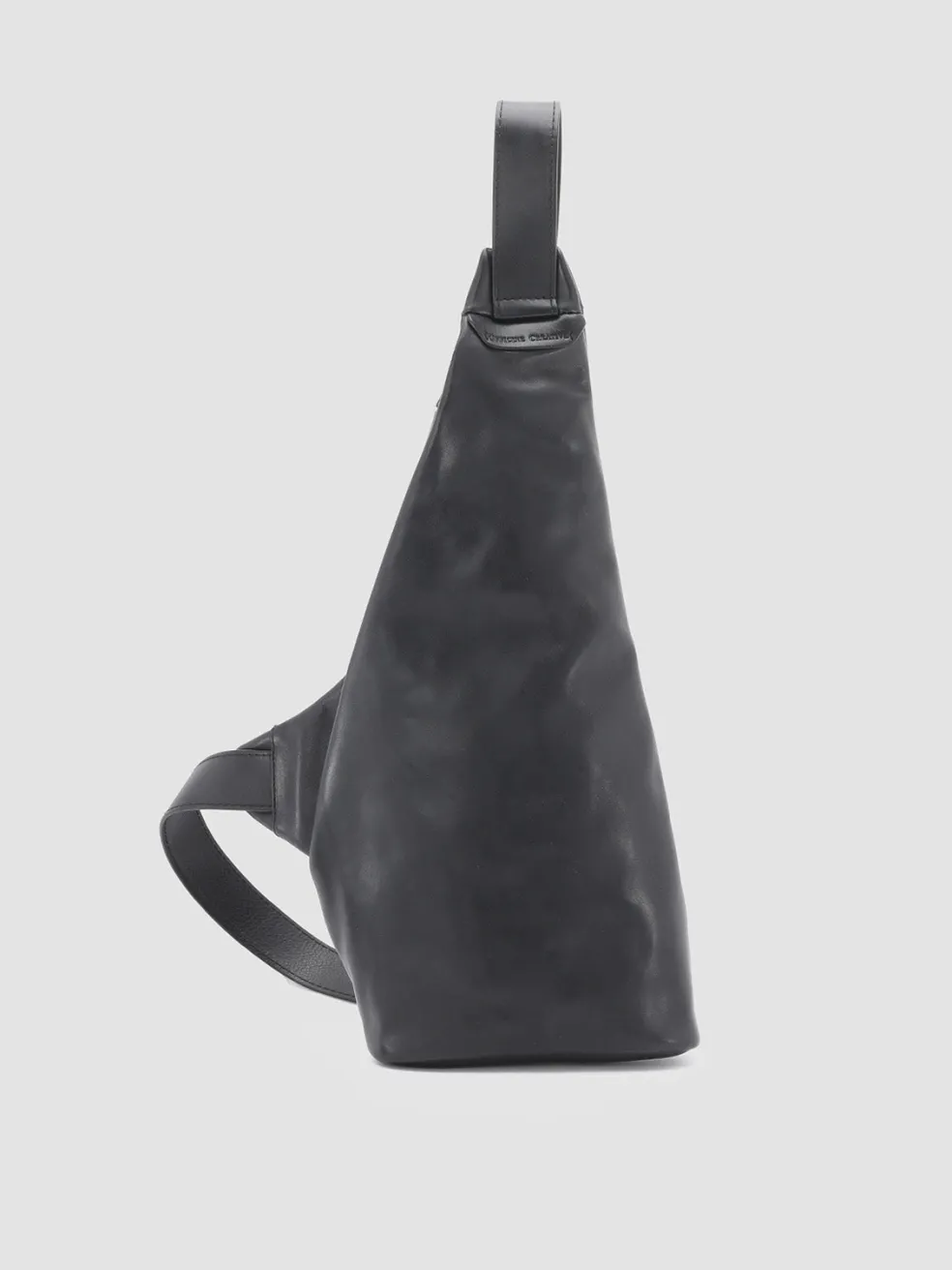 Online Officine Creative OC WAIST PACK - Leather Backpack BLACK