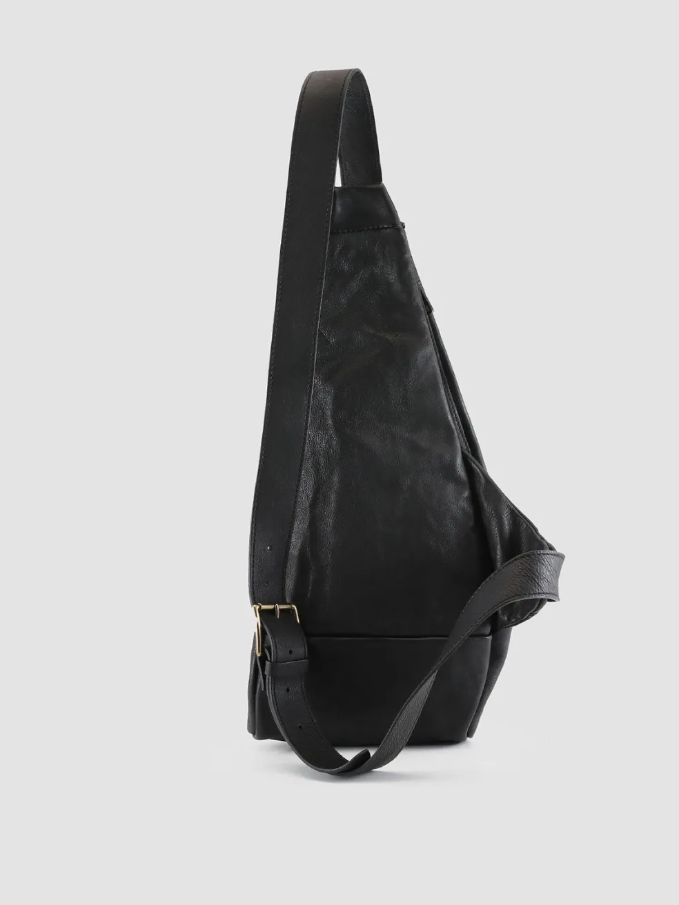 Online Officine Creative OC WAIST PACK - Leather Backpack BLACK