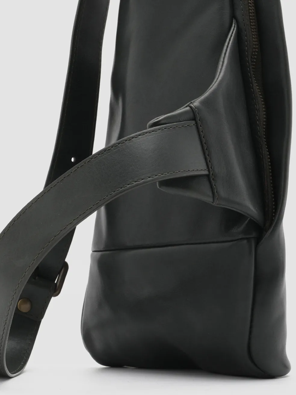 Outlet Officine Creative OC WAIST PACK - Leather Backpack GREY