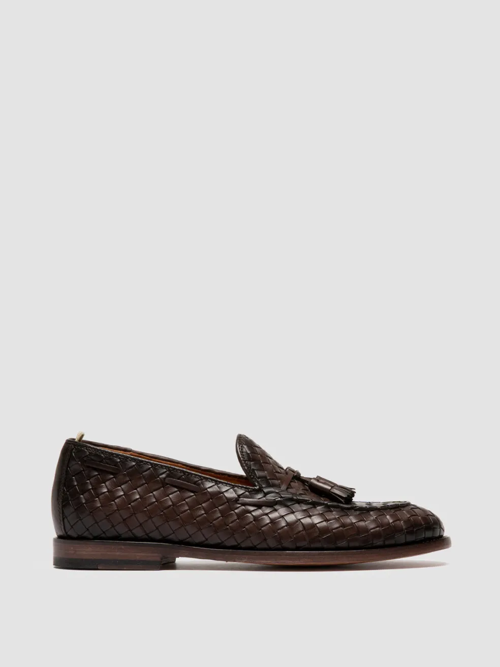 Best Officine Creative OPERA 004 - Brown Leather Tassel Loafers DARK