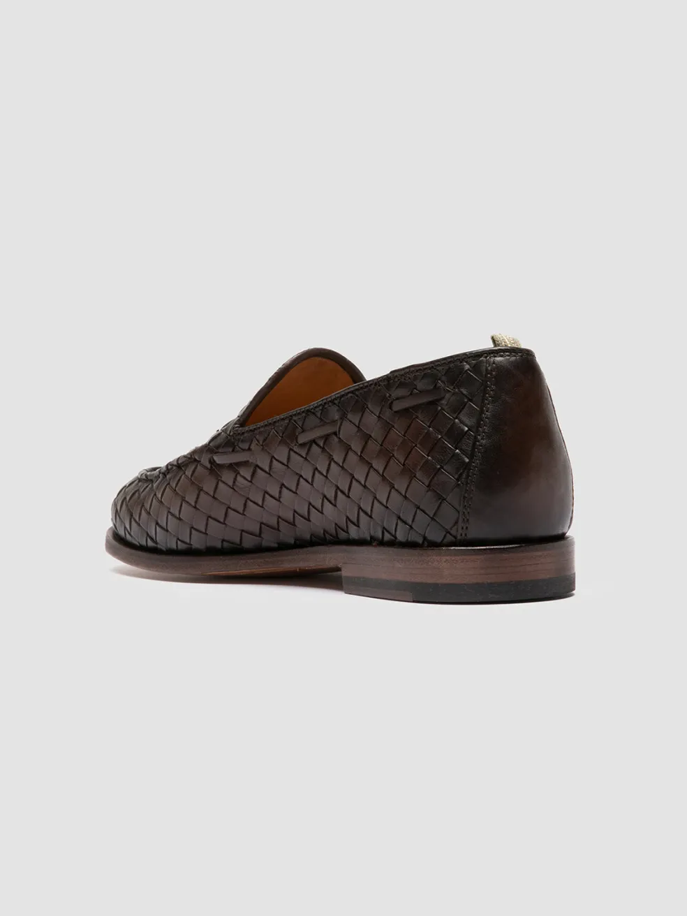 Best Officine Creative OPERA 004 - Brown Leather Tassel Loafers DARK