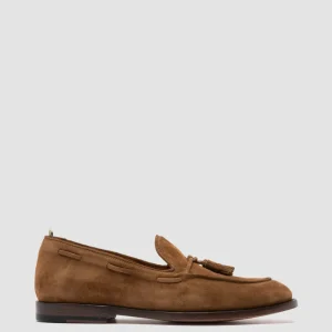 Sale Officine Creative OPERA 002 - Brown Suede Tassel Loafers BIRRA
