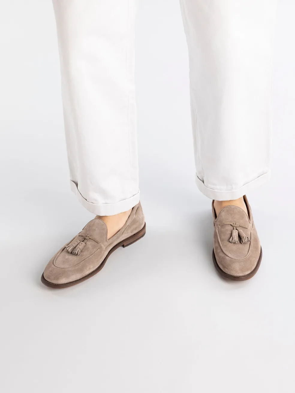 Sale Officine Creative OPERA 002 - Brown Suede Tassel Loafers BIRRA