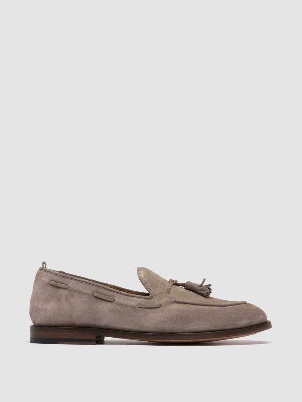 Fashion Officine Creative OPERA 002 - Taupe Suede Tassel Loafers QUARZO