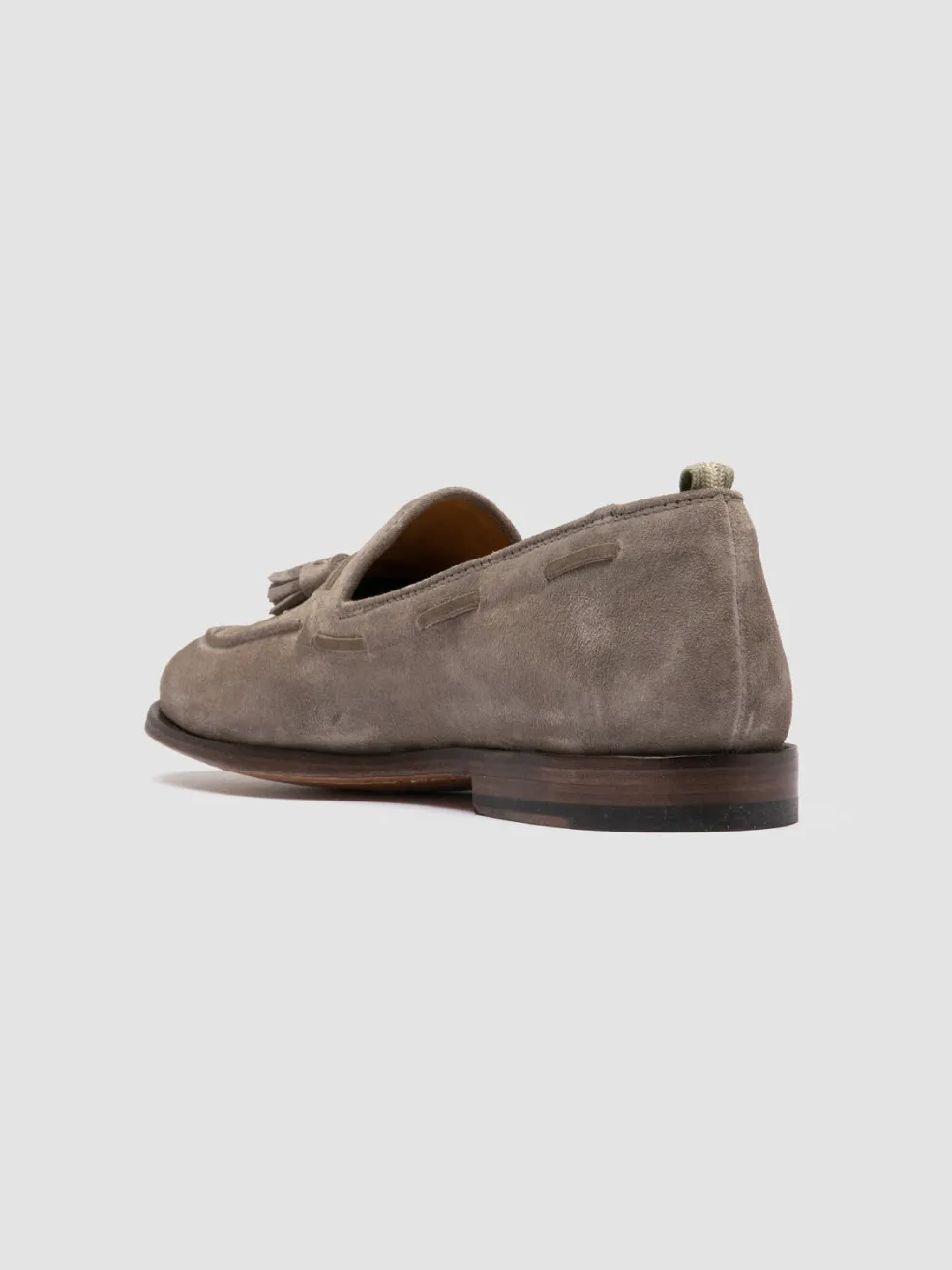 Fashion Officine Creative OPERA 002 - Taupe Suede Tassel Loafers QUARZO