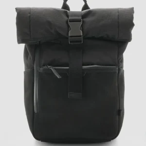 Cheap Officine Creative PILOT 001 - Nubuck & Nylon Backpack BLACK